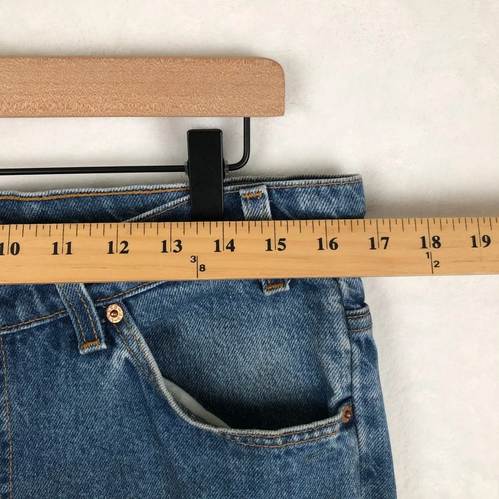 VTG Levis 517 Orange Tab Bootcut Distressed Jeans 36x30 USA Made Blue 40517-0215